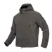 Fleece Warm Men Thermal Breathable Hooded Coat Grey