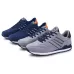 Mens Outdoor Casual Sport Shoes Lightweight Comfortable Leather Walking Running Sneakers Grey