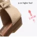Ladies Summer Wedge Sandals Open-Toe Thick-Soled Roman Style Sandals