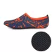 3mm Non-slip Rubber Embossing Texture Sole Figured Diving Shoes and Socks Orange