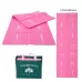 5mm Portable Travel Thick Fold Yoga Pad Student Nnap Mat Light Rose Red Print