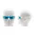 3 in 1 HD Waterproof and Anti-fog Large Frame Siamese Earplugs Swimming Goggles Swimming Cap Nose Clip Set for Men and Women Blue