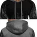 Men Loose Print Hoodie Sport Sweatshirt Set