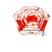 Folding Portable Baby Polka Dot Hexagon Indoor Ball Pool Game Fence 150cm in Diameter