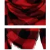 Checkered Pattern Autumn or Winter Ladies Cashmere Scarf