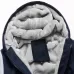 Winter Parka Men Plus Velvet Warm Windproof Coats Large Size Hooded Jackets Black