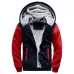 Winter Parka Men Plus Velvet Warm Windproof Coats Large Size Hooded Jackets Black