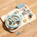 Montessori Education Steering Wheel Simulation Busy Board Children Puzzle Toys