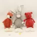 33cm Striped Animal Plush Toy Doll Creative Animal Doll Duck