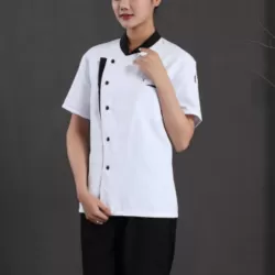 Spliced Chef Cooking Workwear Catering Restaurant Coffee Shop Waiter Uniforms White