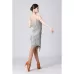 V-neck Suspender Sequined Fringed Latin Dance Dress Competition Performance Suit