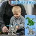 Electric Mechanical Dinosaur Toy Simulation Animal Toy Multifunctional Sound And Light Toy No Spray-Green