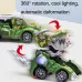 Spray Deformation Dinosaur Fighting Vehicle Light Music Automatic Rotating Children Toys Yellow