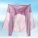 UPF40 Men and Women Summer High Elasticity Ice Silk Sunscreen Clothing Sports Coat Light Green-Female