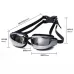 Electroplating Anti-fog Silicone Swimming Goggles for Adult Suitable for 200 Degree Myopia