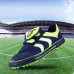 Children Soccer Shoes Antiskid Wear-Resistant Nylon Fastener Football Training Shoes Red