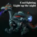 Electric Mechanical Dinosaur Toy Simulation Animal Toy Multifunctional Sound And Light Toy No Spray-Green