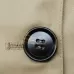 Large Lapel Double-breasted Short Slim Windbreaker Black