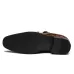 Crocodile Pattern Business Flat Bottom Leather Formal Shoes Black