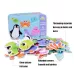 Children Early Education Picture Puzzle Toy Box Set Livestock Animal