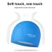 PU Coated Waterproof Enlarged Swimming Cap for Adult Men and Women