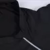 Men Sport Hooded Zipper Coat Black