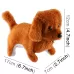 2 PCS Plush Puppy Electric Toys Can Will Move Forward / Will Backwards / Sounding and Luminous Eyes