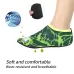 3mm Non-slip Rubber Embossing Texture Sole Figured Diving Shoes and Socks Orange