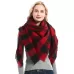 Checkered Pattern Autumn or Winter Ladies Cashmere Scarf