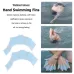 Finger Flexible Silicone Swimming Gloves Large Size Blue