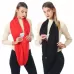 Women Solid Winter Infinity Scarf Pocket Loop Zipper Pocket Scarves Blue