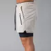 LYFT Loose Double Layer Quick-drying Fitness Shorts For Men Khaki