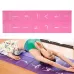 5mm Portable Travel Thick Fold Yoga Pad Student Nnap Mat Light Rose Red Print