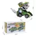 Spray Deformation Dinosaur Fighting Vehicle Light Music Automatic Rotating Children Toys Yellow