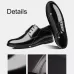 Suit Groomsmen Men Shoes Business Formal Casual Leather Shoes Black
