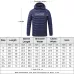 USB Heated Smart Constant Temperature Hooded Warm Coat for Men and Women Blue