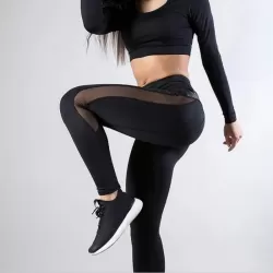 Women Leggings Sexy Pants Push Up Fitness Gym Leggins Running Mesh Leggins Seamless Workout Pants M