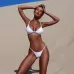 Padded Push Up Ladies Beach Wear Printed Bandage Bikini Set Green