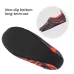 3mm Non-slip Rubber Embossing Texture Sole Figured Diving Shoes and Socks Orange