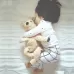 Children Cartoon Cotton Underwear Care Belly Pajamas Set Semicircular Round