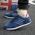 Mens Outdoor Casual Sport Shoes Lightweight Comfortable Leather Walking Running Sneakers Grey
