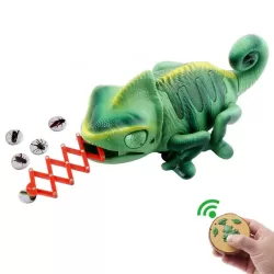 Children Electric Infrared Remote Control Crawling Chameleon Colorful Breathing Light Tricky Toy