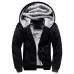 Winter Parka Men Plus Velvet Warm Windproof Coats Large Size Hooded Jackets Black