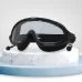 Large Frame Waterproof and Anti-fog High-definition Eye Protection Swimming Goggles Smoke Black