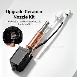 Kobra 3 Upgrade Ceramic Nozzle Hotend Assembly Kit Detachable Hardened Steel Wear Resistant Print Head Replacement Accessories