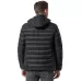 19 Zone 4 Control Black USB Winter Electric Heated Jacket Warm Thermal Jacket Black