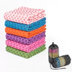 Microfiber Thickening Non-slip Yoga Blanket Long Washable Yoga Mat Random Color Delivery