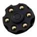 EDC Removable Fingertip Spinner Revolver Clip Pure Brass Stress Relief Toys Black