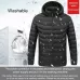 USB Heated Smart Constant Temperature Hooded Warm Coat for Men and Women Blue