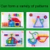 296 in 1 / Set Early Childhood Educational Creative DIY Desktop Mushroom Nail Puzzle Game Toy